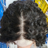 Wig keriting Pixie keriting 18 inci 22 inci 300% 5x5 DD rambut manusia 300g Wig penutupan ditarik ganda stok tersedia