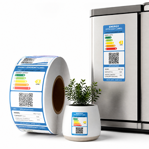 Self Adhesive Custom Household Electrical Appliances Energy Consumption Level <b>Stickers</b> Waterproof <b>Logo</b> <b>Stickers</b> Custom Printing - Product Image 1