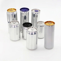 Boîtes vides et lithographiques 250ml boîtes minces en aluminium avec couvercles dia 200