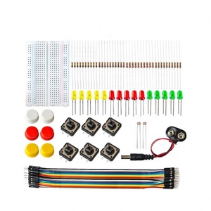 Kit de démarrage pour UNO R3 Mini, breadboard, LED, fils de liaison, bouton pour Arduino, kit DIY, éducation scolaire, laboratoire - Product Image 1