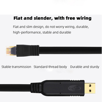 Câble de configuration de console plaqué or USB vers RJ45 RS232 pour routeur de commutation FTDI Huawei
