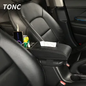 Tong sortie d'usine coussin d'accoudoir universel Console centrale de voiture couvercle d'accoudoir avec USB et porte-gobelet repose-coude de voiture