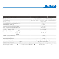 EAST Interrupteur de transfert multifonctionnel à changement de phase MCCB de haute qualité OEM ODM 250A 160A 3P 4P YSTM7E-250/ZB Unité de déclenchement électronique