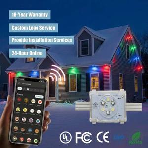 Programmable IP68 Outdoor Permanent Gemstone Christmas Lighting 48V Rgbw Led Pixel <b>Point</b> <b>Lights</b> for Building - Product Image 1