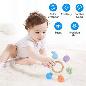 <span class=keywords><strong>Anneau</strong></span> <span class=keywords><strong>de</strong></span> <span class=keywords><strong>dentition</strong></span> en <span class=keywords><strong>silicone</strong></span> souple sans BPA avec <span class=keywords><strong>anneau</strong></span> en <span class=keywords><strong>bois</strong></span> pour apaiser les gencives des enfants - Product Image 3