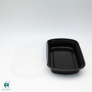 Conteneur de stockage alimentaire en plastique rectangulaire réutilisable avec couvercle à clipser sécurisé, sans BPA, empilable pour gagner de la place - Product Image 2