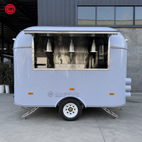Cogsun OEM Remorque de restauration rapide mini style occidental à aménagement personnalisé pour café de rue