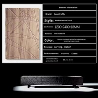 Aparador Esculpido a Mano con Textura de Tallado de Líneas Densas, Acabado Metálico Degradado, Decoración 3D para Sala de Estar