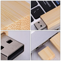 2025 OEM Mini clé USB personnalisée en bois petite taille Rectangle rapide clé USB pour ordinateur portable
