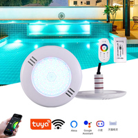 Lumières LED multicolores à commande Wi-Fi, décoration, lumière LED pour piscine, système Tuya, compatible avec Google Play et les appareils musicaux