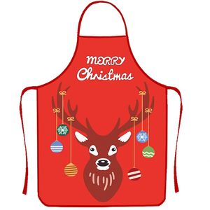 Christmas Printed <b>Kitchen</b> <b>Apron</b> Waterproof Oil Proof Polyester Holiday Party Cooking Bib for Festive Gift - Product Image 3