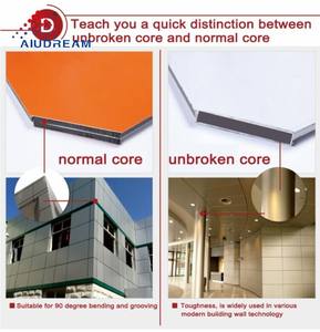 Panneau composite en aluminium Alucobond 2000 Series 100% PVDF 4x8 pieds 4x0,30 mm Haute résistance à la corrosion Imperméable Noyau non cassé ACP - Product Image 6