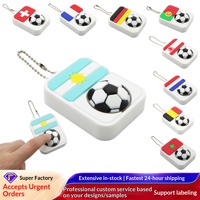 2026 USA-Canada-Mexique pour le football, pendentif drapeau à claquer, pour les 5-7 ans, souvenir pour fan de football de fête, jouet anti-stress transfrontalier