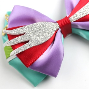 Pinzas para el Cabello con Diseño de Princesa, Personalizadas, para Niñas, con <span class=keywords><strong>Personajes</strong></span> de Dibujos Animados, Lazos de Princesa Rosa, Accesorios para el Cabello Infantil - Product Image 3