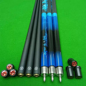 XP Jaguar Black Tech Carbon Billiard Cue Chino Negro Ocho 13mm Big Head Maple Butt Sleeve para Nine Ball Venta al por mayor - Product Image 1