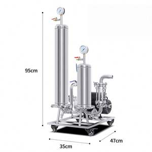 Système de filtration pour boissons, bière, alcool en acier inoxydable de qualité alimentaire pour Kavas, vodka, vin, cognac, brandy, double filtration - Product Image 5