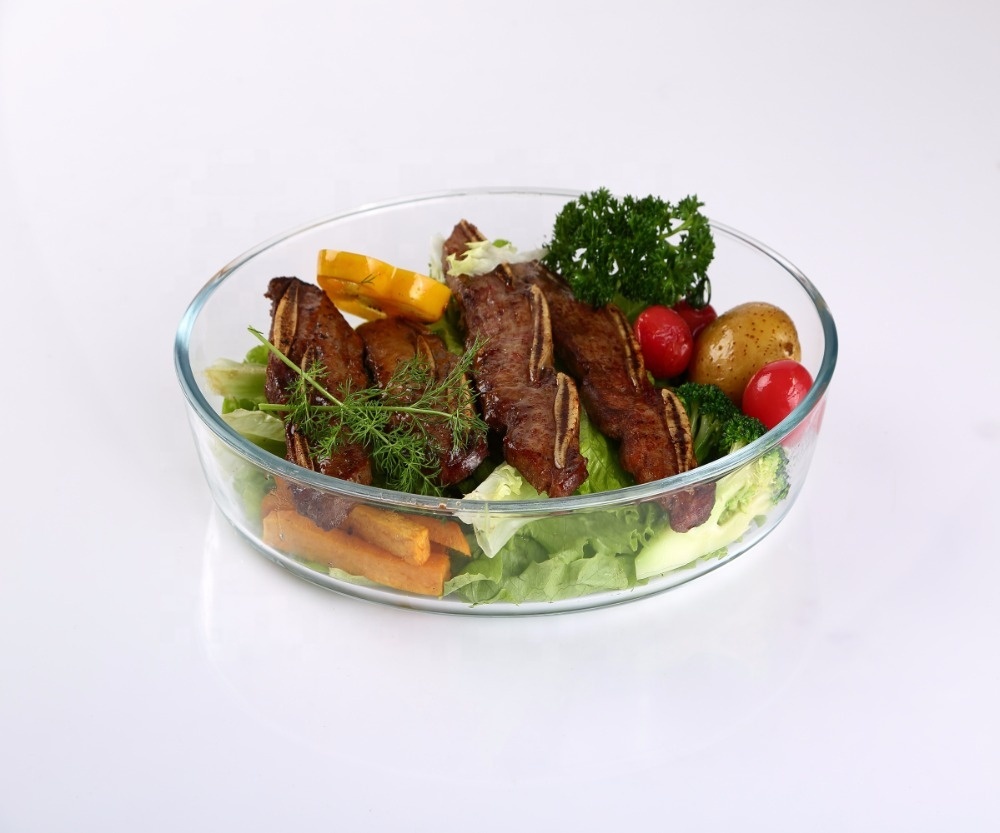 Home Premium pyrex high borosilicate glass oven safe dinner tableware baking dish