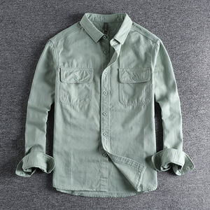 Chemise à manches longues pour <span class=keywords><strong>homme</strong></span>, coupe classique, tissu infroissable et col rabattable, idéale pour les tenues décontractées et de travail. - Product Image 5