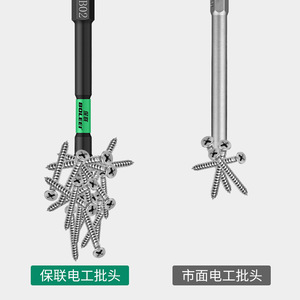 Tournevis d'électricien Baolian 110 mm à tête plate, double extrémité, aimant puissant, antidérapant, qualité industrielle, durable - Product Image 4