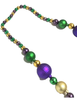 Collier géant de perles pour le Mardi Gras, en matériau ABS, pour décorations de fête - Prix d'usine