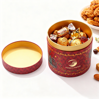 Ecologisch verantwoorde kartonnen voedselveilige cilinderverpakking voor snoep, chocolade, thee, koffie en cadeaus, met aangepast merklogo, van kraftpapier.