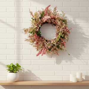 Factory Customization Craft Wedding Artificial <strong>Spring</strong> Front Door Pink <strong>Wreath</strong> - Product Image 6