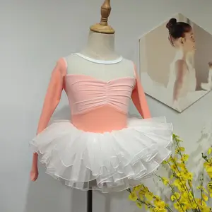 2023 inverno nuovo popolare alla moda maniche lunghe tutu di balletto di danza colorata per prestazioni e palcoscenico