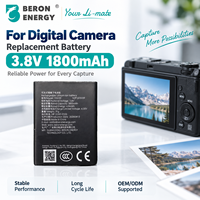Baterai Pengganti 3.8V 1800mAh Lithium Ion Isi Ulang untuk Kamera Digital Perangkat Fotografi OEM ODM