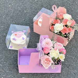 Carpeta de Regalo de Cartón Corrugado Mate con Relieve, Hecha con Materiales Reciclados, Portátil, para el Día de la Madre, San Valentín, Navidad, Flores - Product Image 2