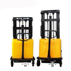 Nouveau transpalette semi-électrique à moteur en acier, chariot élévateur à fourches, gerbeur à palettes, capacités de 1 tonne et 2 tonnes - Product Image 1