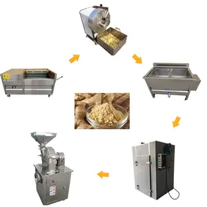 factory price ginger powder processing machine