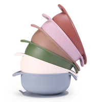 Assiette à Dessert en Silicone Non toxique, 1 pièce, bol d'aspiration pour bébé