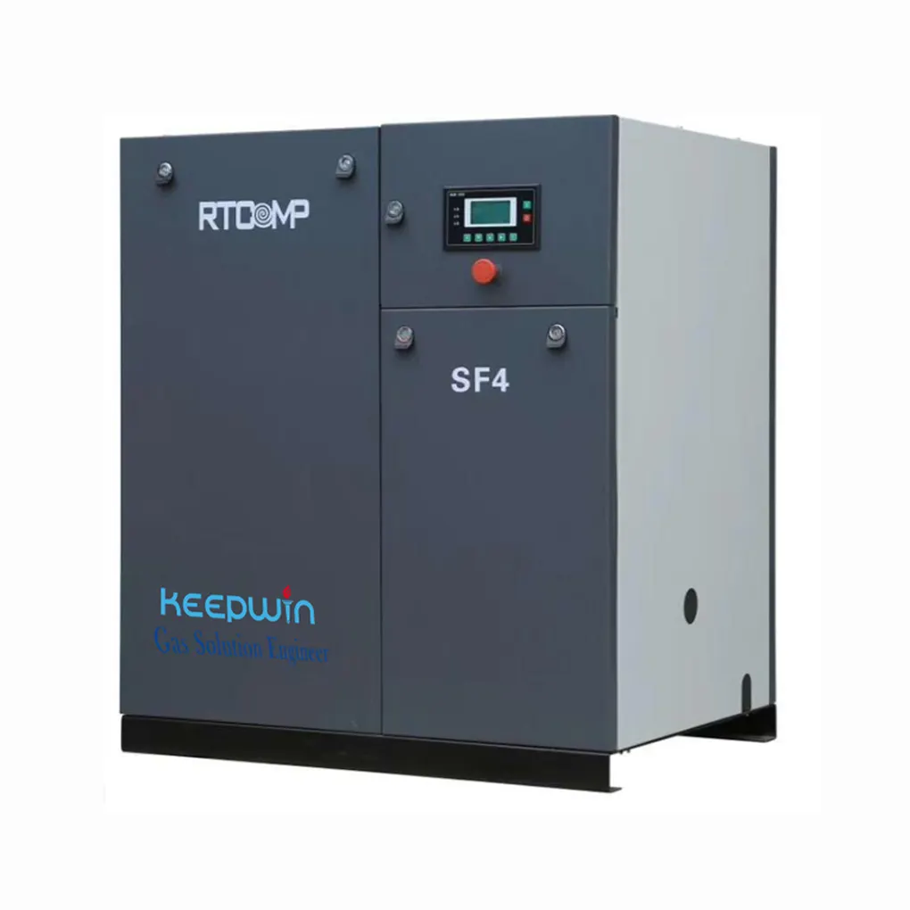 เครื่องอัดอากาศแบบเลื่อนไฟฟ้า,3.7kw 5.5HP 0.56m 3 /Min การออกแบบใหม่ขั้นสูงน้ำมันฟรี