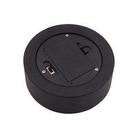 Support en bois mené par acrylique rechargeable de support de lumière de RVB de lumière de contact de base menée par acrylique noir avec le câble d'USB