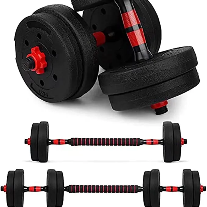 Juego de mancuernas ajustables para gimnasio en casa, 2 piezas, Convertible a mancuerna, ligero, para hombre y mujer