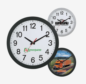 Horloges murales fines promotionnelles, impression <span class=keywords><strong>de</strong></span> logo personnalisée, décoration moderne pour la maison et le bureau, silencieuses, sans tic-tac, cadeau, commande en gros, vente en gros - Product Image 1