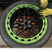 Nouvelle conception 17X 10 18X 9 19X9.5/10 Vert Rouge & Noir Monoblock Beadlock 5X112 5X120 Jantes forgées concaves profondes adaptées à BMW