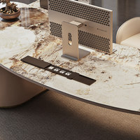 Bureau de travail minimaliste moderne, table de bureau peinte, vente directe d'usine, bureau minimaliste