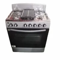 Gensun forno sem gás de 30 polegadas, forno com grelha e 6 queimadores a gás cozinha cozinhar em família