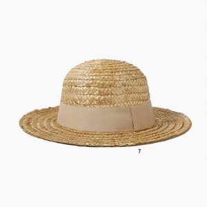 Sombrero de Paja Angelina con Ala de 7 cm, Protección Solar para Playa, Unisex, para Adultos, Verano - Product Image 1