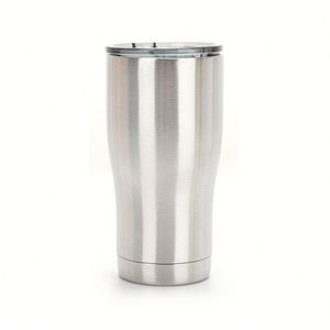 Flip Top Leakproof 40oz Curved Stainless Tumbler Gym Office Daily Thermal Drink Mug - Product Image 3