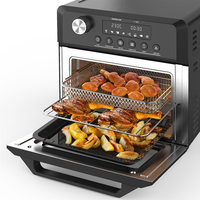 Four à toaster électrique de comptoir numérique, capacité 18L, efficacité énergétique A++, contrôlé par application, écran LED, commande par bouton, convection