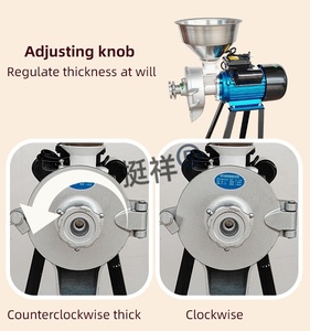 Hot-Selling Aluminum Head Plantain Cassava Maize Mini Flour Mill Steel &amp; <strong>Sand</strong> Dual-use Grinding Disc Home Wheat Flour Mill - Product Image 3