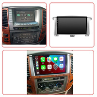 9 ''écran tactile BT Carplay Android autoradio lecteur multimédia pour Toyota Land Cruiser LC100 GXR bas de gamme VXR haut de gamme 2003 ~ 2006