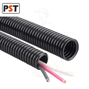 פוליפרופילן (PP) צינור גלי חשמל עמיד למים פלסטיק גמיש גלי PVC צינור