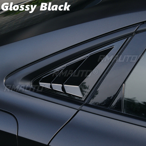 2 Piezas de Cubiertas Decorativas para Ventanas Traseras de Coche, para Audi A3 8V Sedán 2014 2015 2016 2017 2018 2019, Rejillas de Ventilación Laterales - Product Image 3