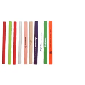 MOQ rendah baru murah 7 inci pensil tukang kayu timbal warna bulat dengan warna berbeda untuk pertukangan Kantor Konstruksi Bangunan