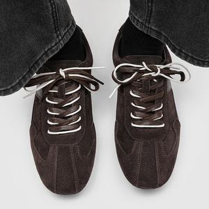 <span class=keywords><strong>Sneakers</strong></span> Casual Invernali <span class=keywords><strong>Marroni</strong></span> con Lacci, Scarpe da <span class=keywords><strong>Uomo</strong></span> Stile Tedesco per Allenamento e Pendolarismo, Derby Versatili Stile Britannico - Product Image 4