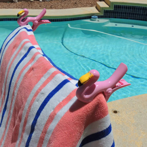 Nặng nhiệm vụ nhựa Flamingo Vẹt khăn Clip vui bãi biển chăn chủ quần áo pins - Product Image 4