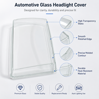 Abat-jour en verre personnalisé, abat-jour en verre borosilicate, abat-jour de lampe suspendue, couvercles en verre de remplacement, phares automobiles OEM